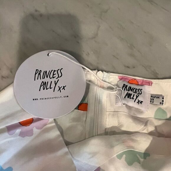 Princess Polly Mishnah Mini Skirt BNWT Non Smoking Floral Lined 0 - Picture 7 of 13
